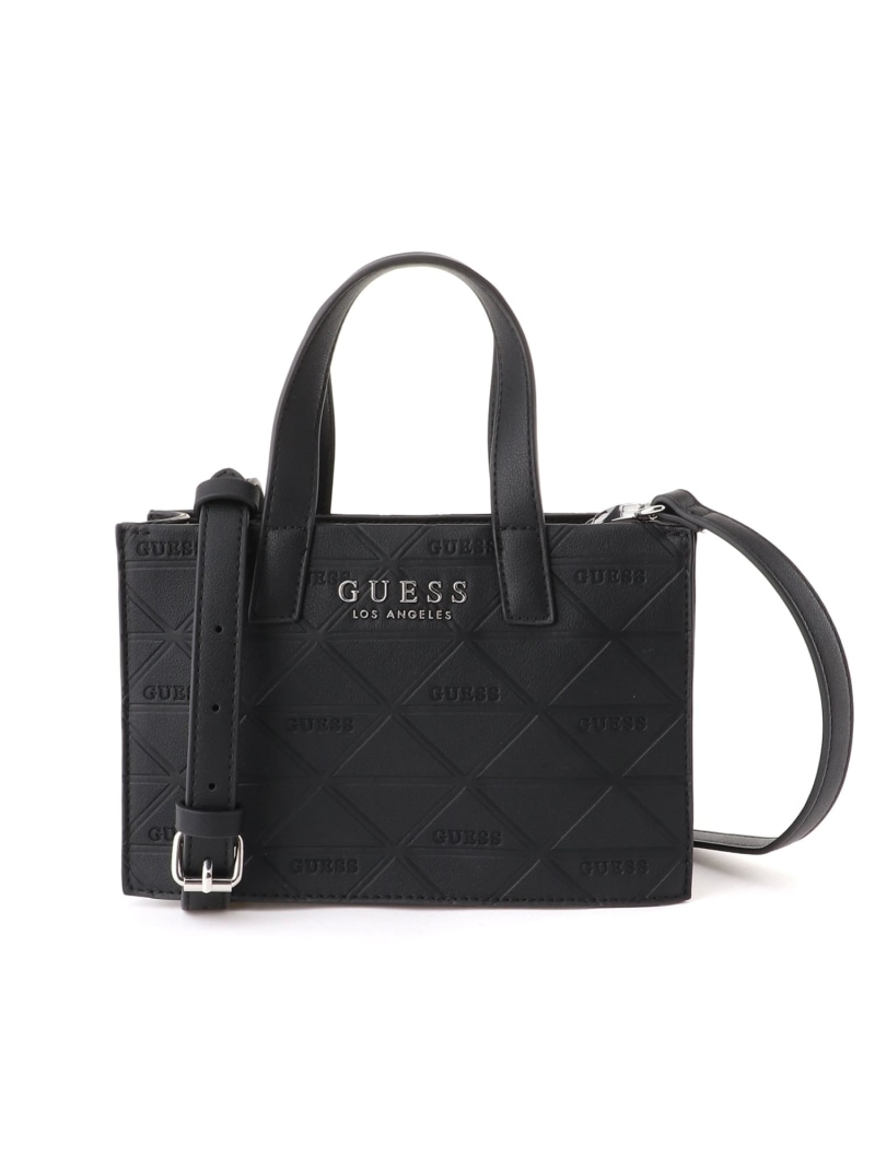 【SALE／20%OFF】GUESS トートバッグ (W)FINNEAS Mini Tote GUESS ゲス 御徒面子 トートバッグ 黒いこと【RBA_E】【貨物輸送無料】[ Fashion]