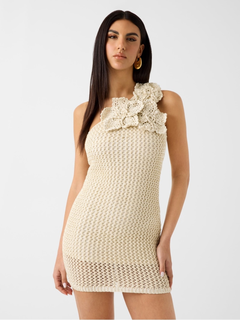 GUESS/(W)ALICIA Crochet Flower Top ワンピース ドレス GUESS ゲス ワンピース・ドレス ワンピース ベージュ【送料無料】[ Fashion]｜GUESS（ゲス）公式ショップ