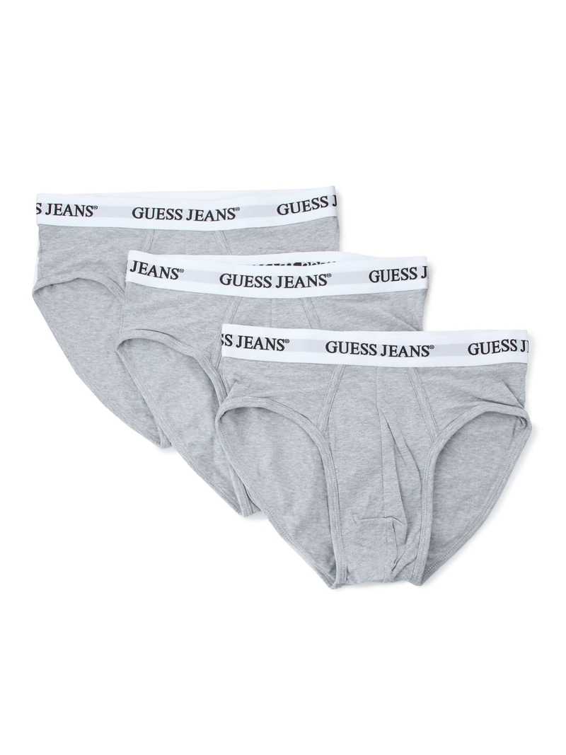 GUESS JEANS 下着 メンズ ブリーフ(M)3 Pack Brief GUESS JEANS ゲス インナー・ルームウェア ボクサーパンツ・トランクス グレー ホワイト ブラック ネイビー【送料無料】[ Fashion]