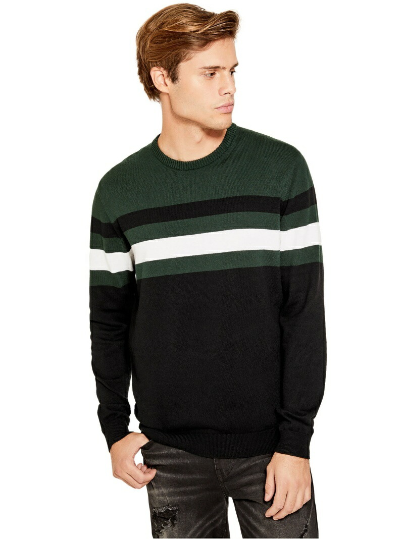 M Matt Striped Crew Guess ゲス ニット 長袖ニット 貨物輸送無料 Rakuten Fashion Guess メンズ ニット ゲス Pasadenasportsnow Com