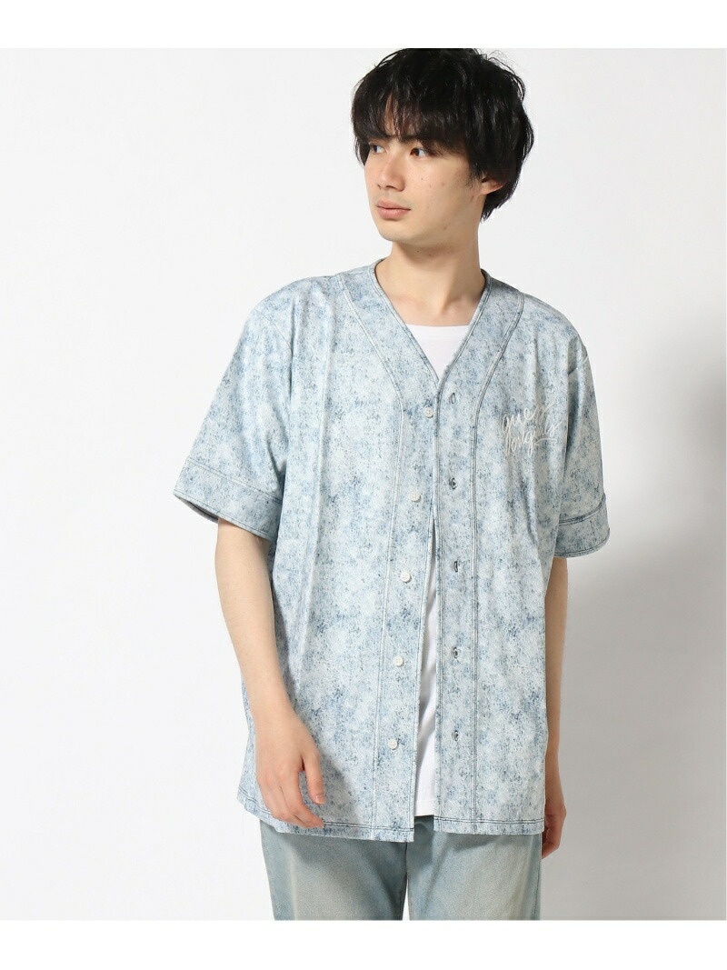 【楽天市場】【SALE／30OFF】(M)Grant Baseball Shirt GUESS ゲス トップス シャツ・ブラウス ブルー
