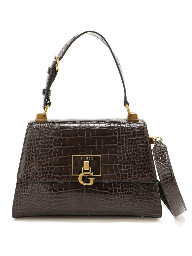 【楽天市場】【SALE／50OFF】(W)STEPHI Top Handle Flap GUESS ゲス バッグ ショルダーバッグ ブラウン