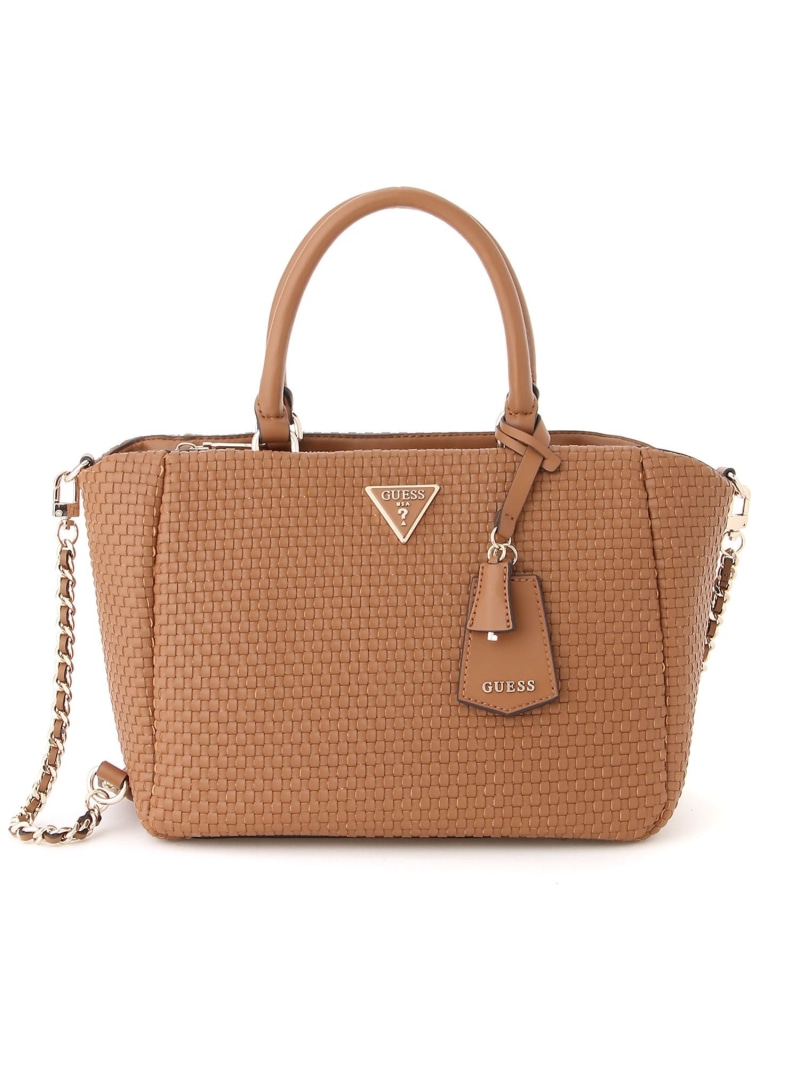 【SALE／40%OFF】GUESS トートバッグ (W)ETEL Girlfriend Satchel GUESS ゲス バッグ トートバッグ ブラウン【RBA_E】【送料無料】[ Fashion]