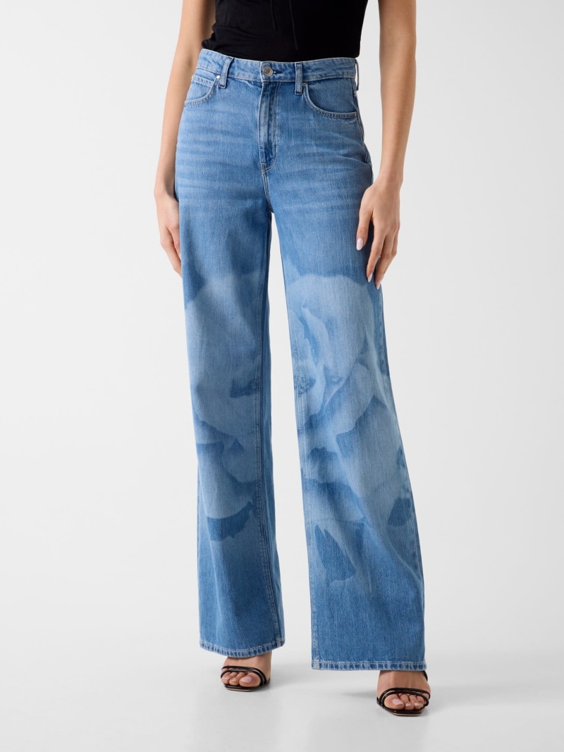 GUESS/(W)WIDE Leg GUESS ゲス ズボン下 デニム・ジーンズズボン下 青み【貨物輸送無料】[ Fashion]