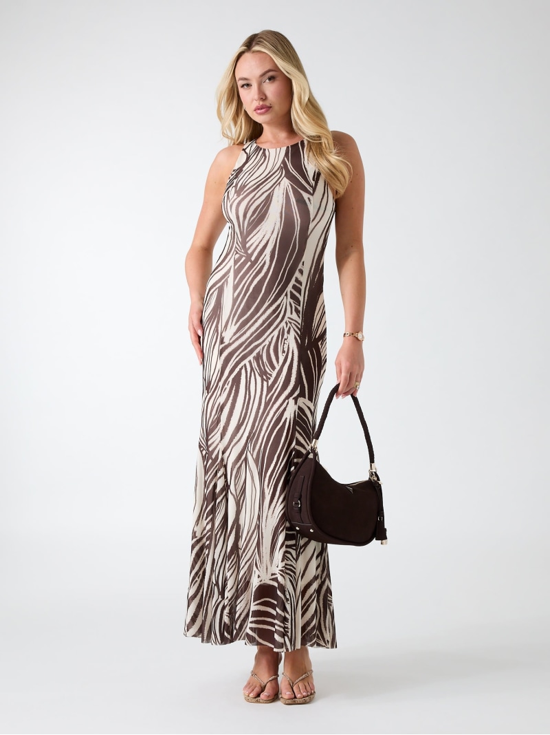 GUESS/(W)SL Serafina Mesh Long Dress GUESS ゲス ワンピース・ドレス ドレス ブラウン【送料無料】[ Fashion]｜GUESS（ゲス）公式ショップ