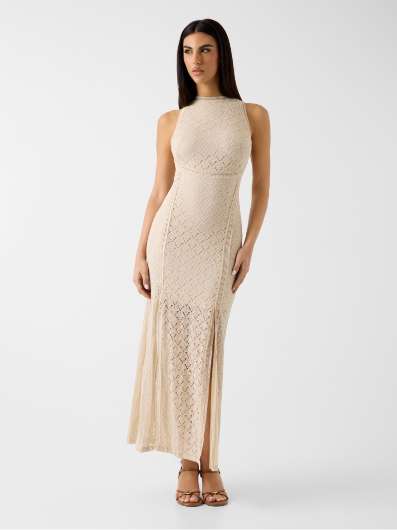 【SALE／30%OFF】GUESS/(W)NEW Liza Dress GUESS ゲス ワンピース・ドレス ドレス ベージュ【RBA_E】【送料無料】[ Fashion]｜GUESS（ゲス）公式ショップ