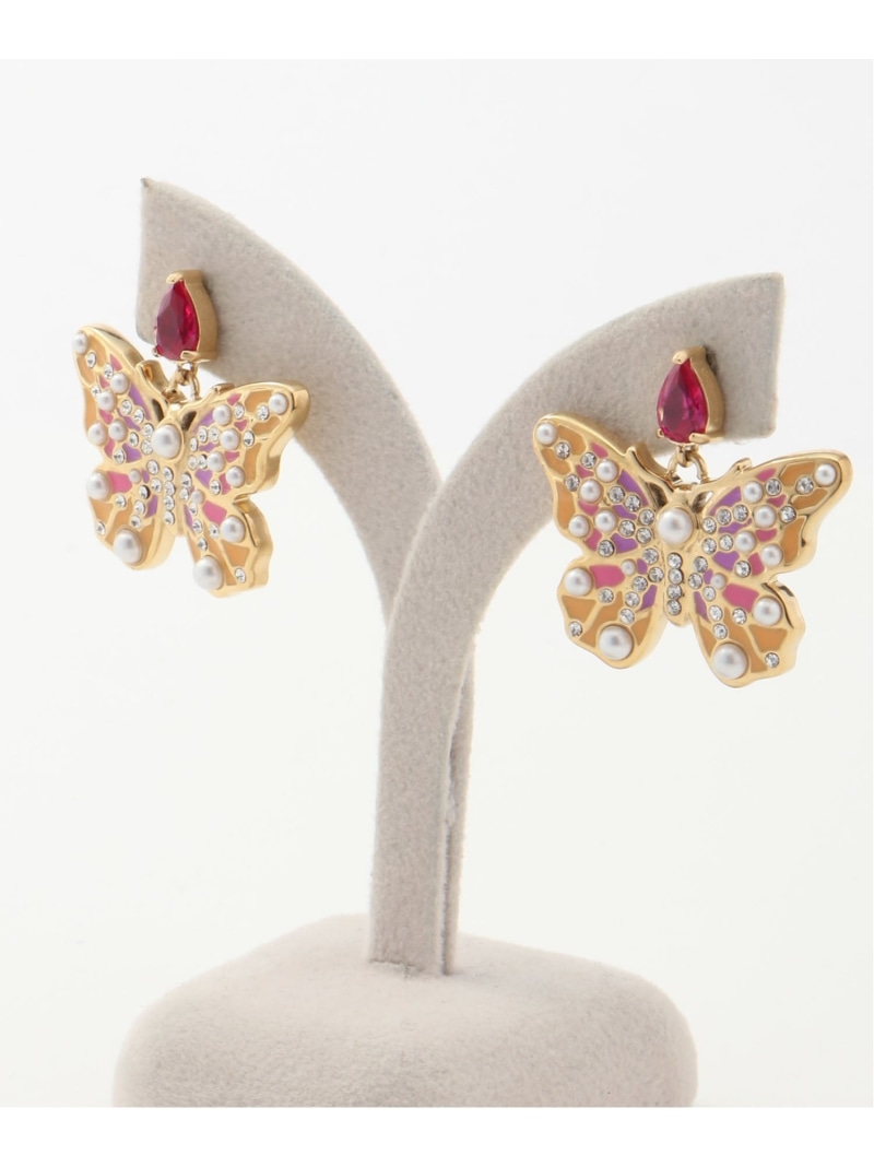 GUESS/(W)BORBOLETA Enamel Pendant ピアス アクセサリー GUESS ゲス アクセサリー・腕時計 ピアス ゴールド【送料無料】[ Fashion]