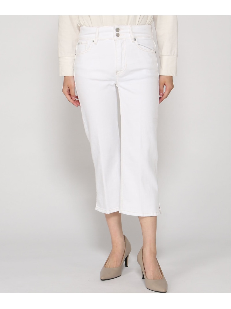 GUESS JEANS/(W)High Rise Capri GUESS JEANS ゲス パンツ ジーンズ・デニムパンツ ホワイト【送料無料】[ Fashion]｜GUESS（ゲス）公式ショップ