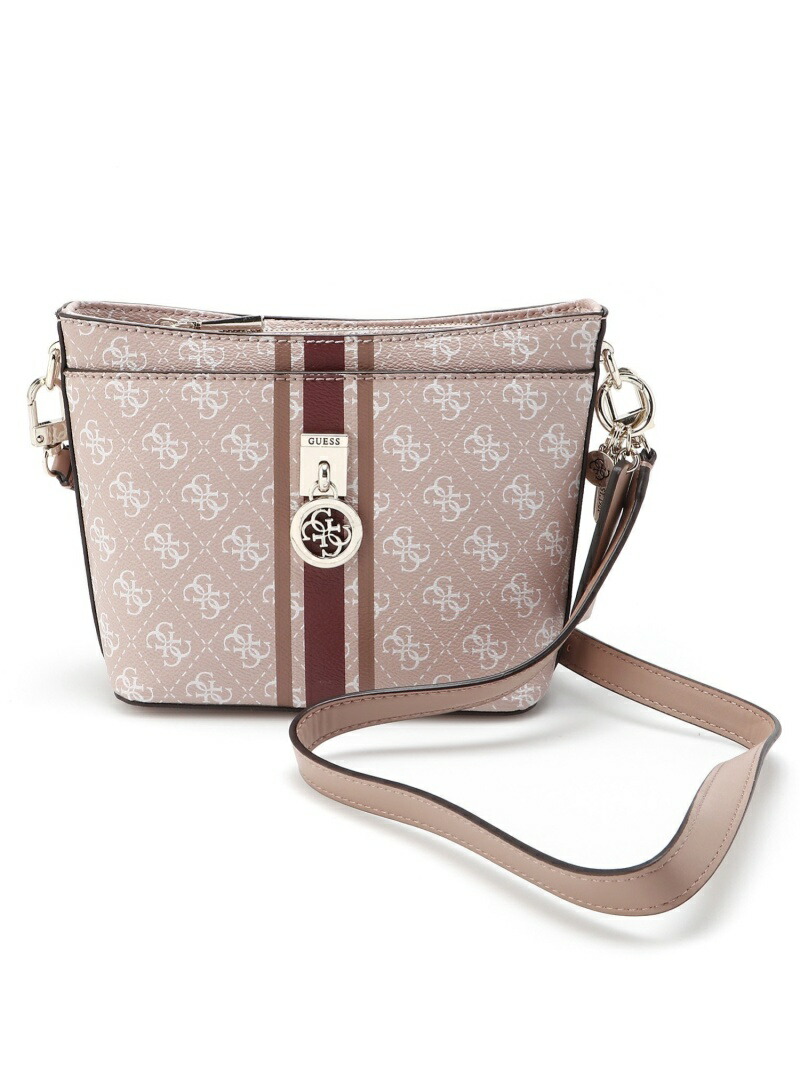 【楽天市場】(W)JENSEN Crossbody Bucket GUESS ゲス バッグ ショルダーバッグ ピンク【送料無料