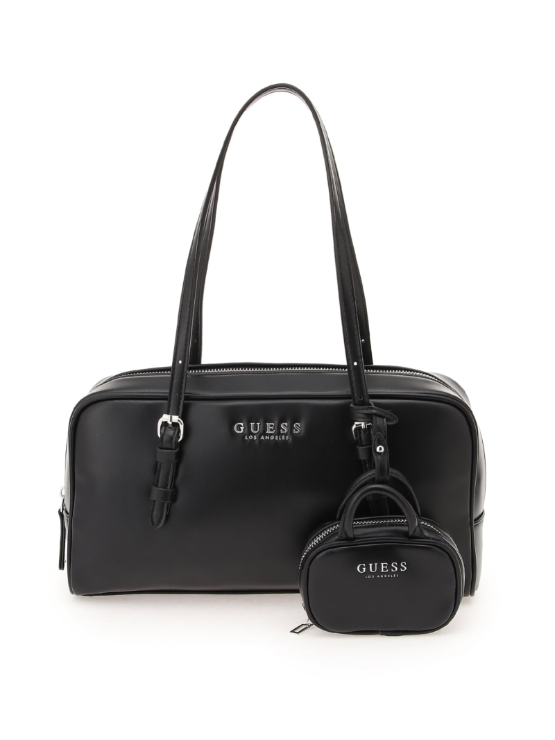 GUESS/(W)JUSTINA Shoulder Satchel ショルダーバッグ 御徒面子 GUESS ゲス 御徒面子 ショルダーバッグ 黒いこと【貨物輸送無料】[ Fashion]
