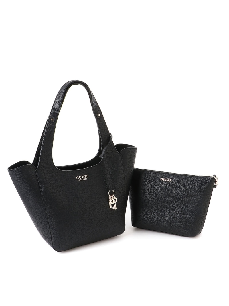 【SALE／50%OFF】GUESS トートバッグ(W)HELINA Tote GUESS ゲス バッグ トートバッグ ブラック ベージュ ホワイト【RBA_E】【送料無料】[ Fashion]