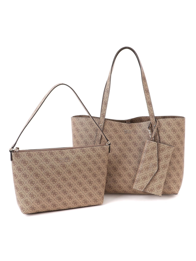 【SALE／30%OFF】GUESS トートバッグ(W)BRENTON Tote GUESS ゲス バッグ トートバッグ ベージュ【RBA_E】【送料無料】[ Fashion]