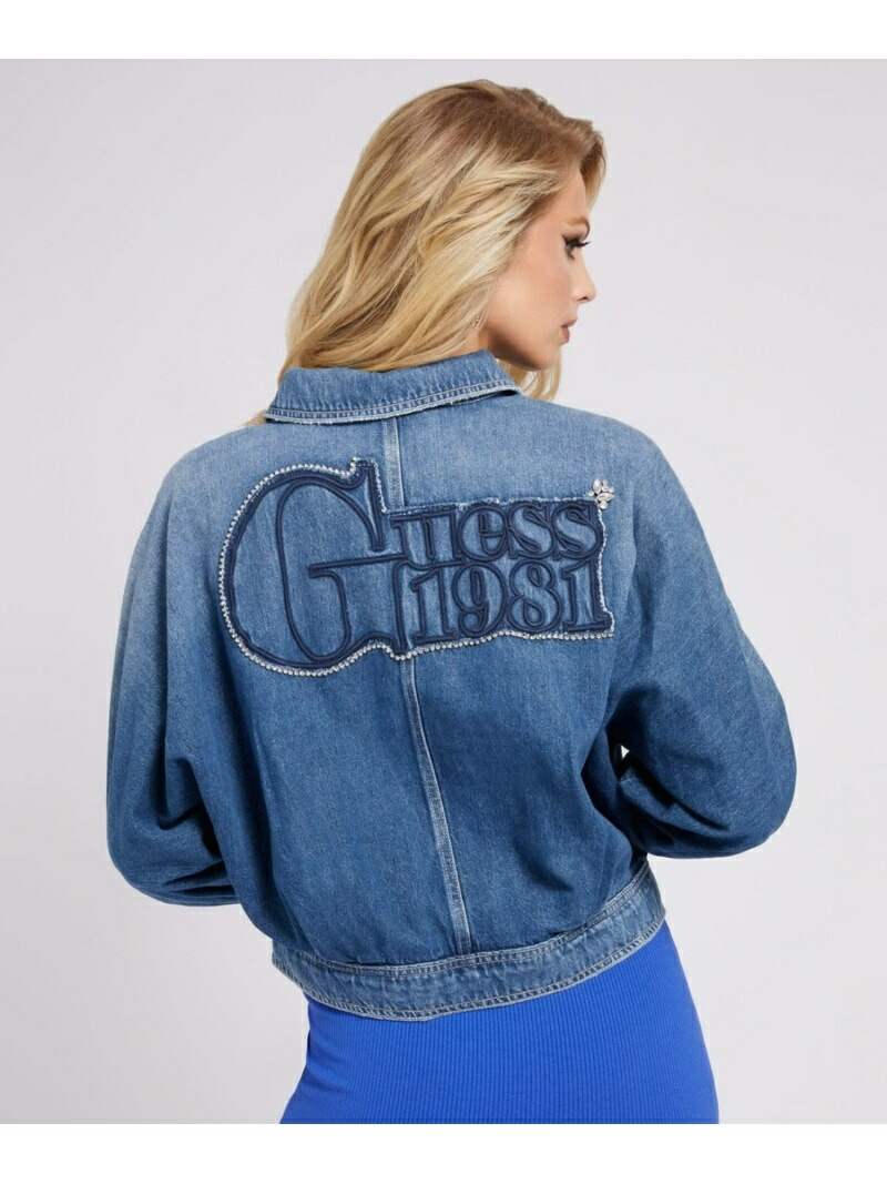 【楽天市場】【SALE／50OFF】(W)Reep Denim Jacket GUESS ゲス ジャケット・アウター デニムジャケット