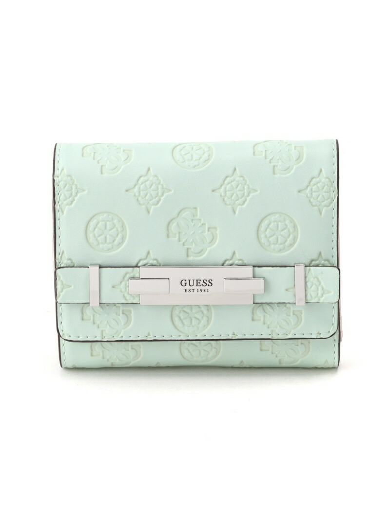 【楽天市場】【SALE／50OFF】(W)BEA Small Trifold Wallet GUESS ゲス 財布/小物 財布 グリーン