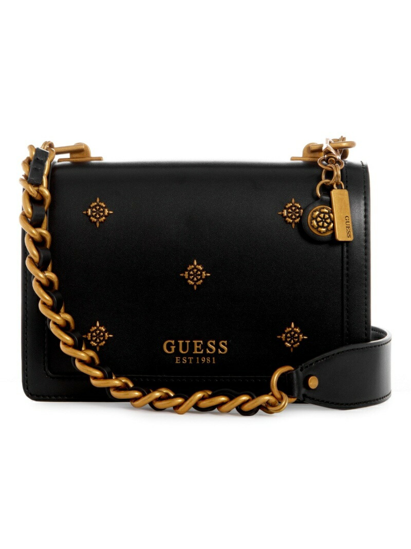 【楽天市場】【SALE／30OFF】(W)ABEY Crossbody Flap GUESS ゲス バッグ ショルダーバッグ ブラック