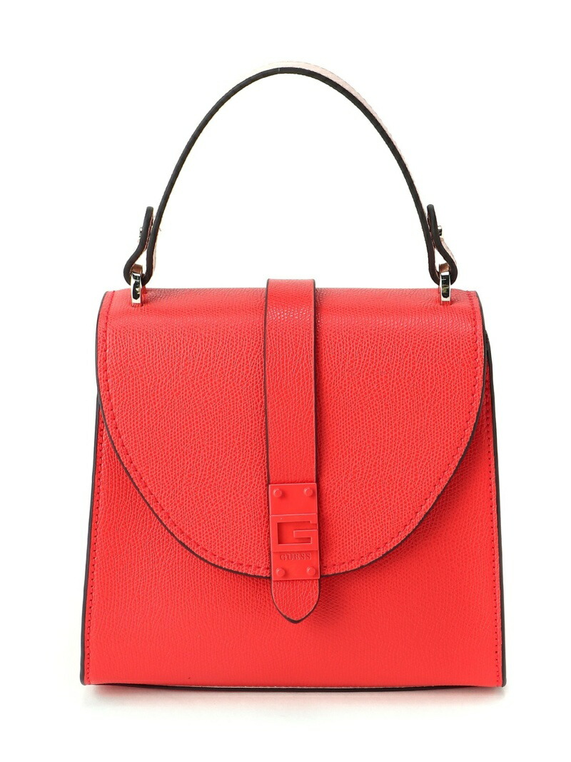 【楽天市場】【SALE／50OFF】(W)NEREA Top Handle Flap GUESS ゲス バッグ ショルダーバッグ レッド