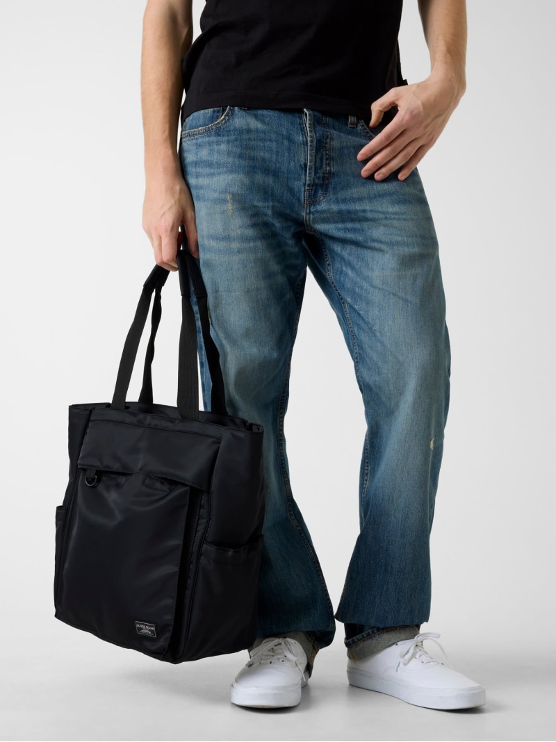【SALE／20%OFF】GUESS JEANS トートバッグ (M)GUESS JEANS Tote Bag GUESS JEANS ゲス バッグ トートバッグ ブラック【RBA_E】【送料無料】[ Fashion]