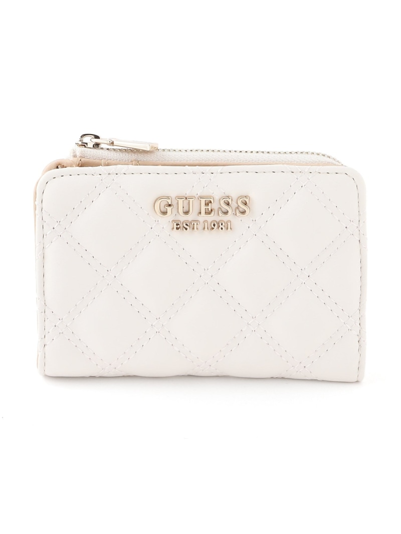 GUESS 財布(W)GIULLY Zip Around Card Case GUESS ゲス 財布・ポーチ・ケース 名刺入れ・カードケース ブラック ホワイト ピンク【送料無料】[ Fashion]
