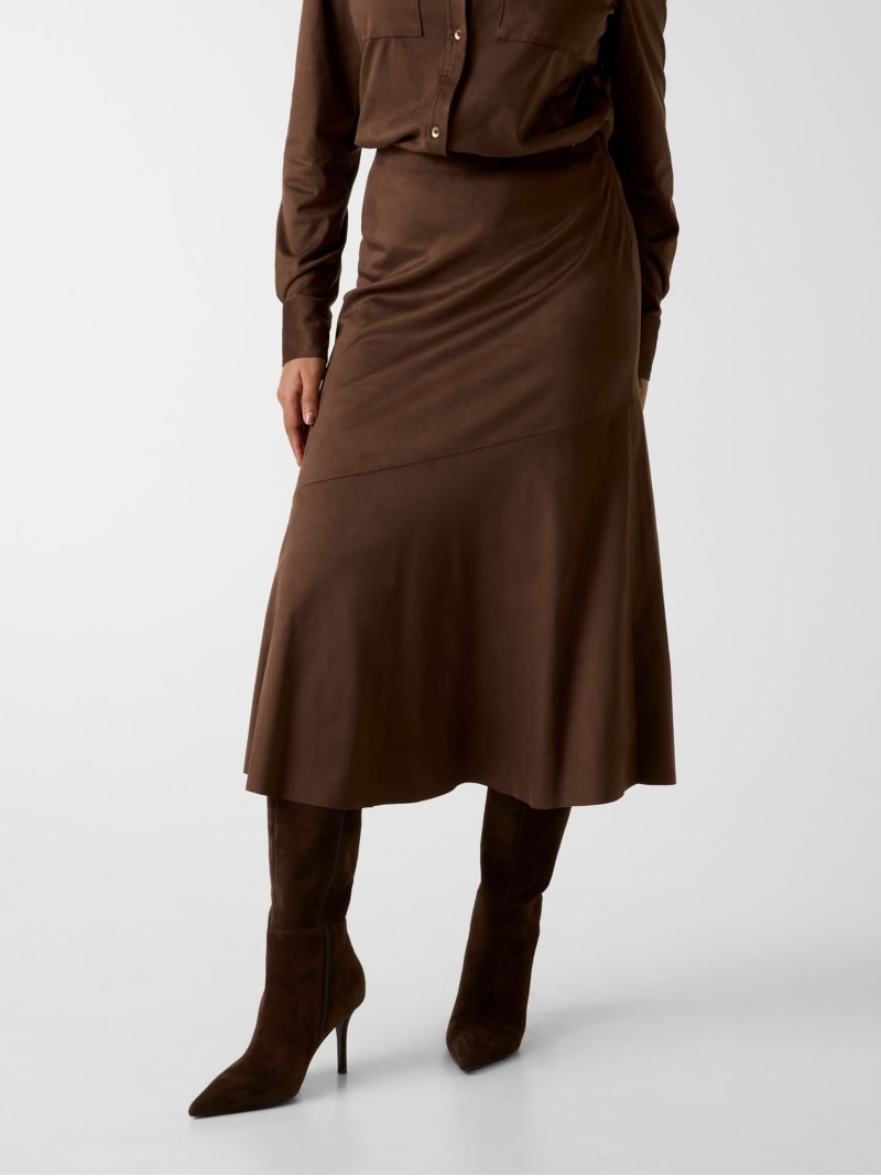【SALE／10%OFF】GUESS スカート (W)NUNZIA Long Skirt GUESS ゲス スカート ロング・マキシスカート ブラウン【RBA_E】【送料無料】[ Fashion]