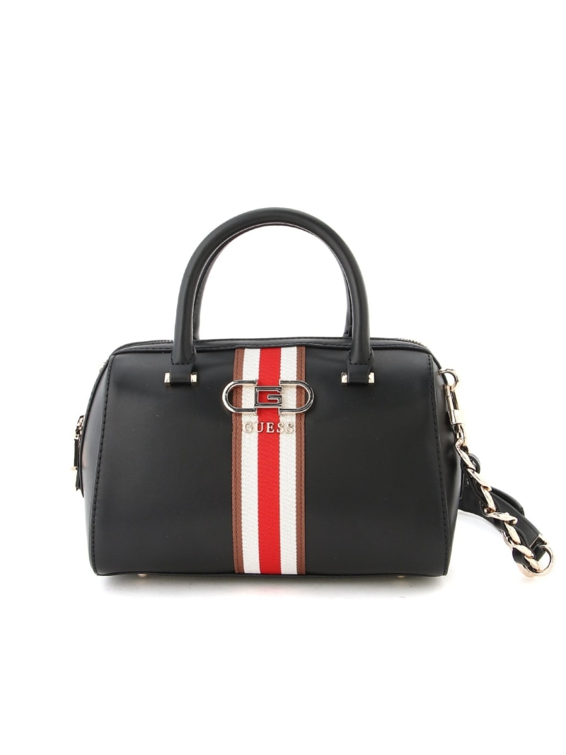 Guess Marsha Box Satchel in Black | UK