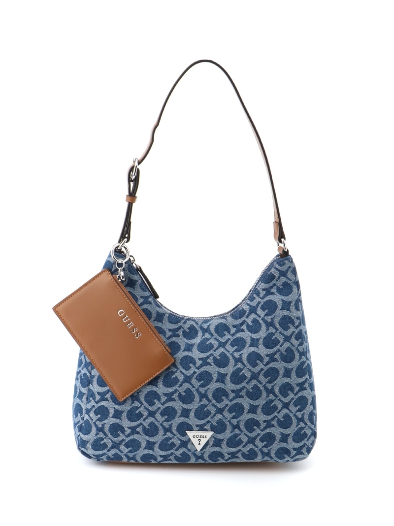 GUESS/(W)WELLS Shoulder Satchel ショルダーバッグ ジーンズ御徒面子 GUESS ゲス 御徒面子 ショルダーバッグ 青み【貨物輸送無料】[ Fashion]