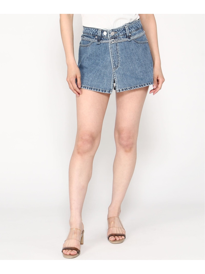 【SALE／50%OFF】GUESS デニム スカート (W)LADIES' Denim Skort GUESS ゲス パンツ ジーンズ・デニムパンツ グレー ブルー【RBA_E】【送料無料】[ Fashion]