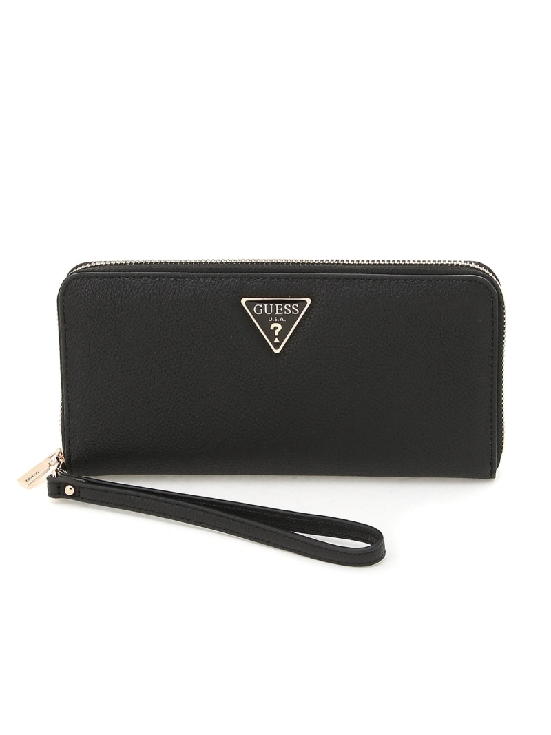 GUESS/(W)LUCCI Large Zip Around GUESS ゲス 財布・ポーチ・ケース 財布 ブラック ブラウン【送料無料】[ Fashion]