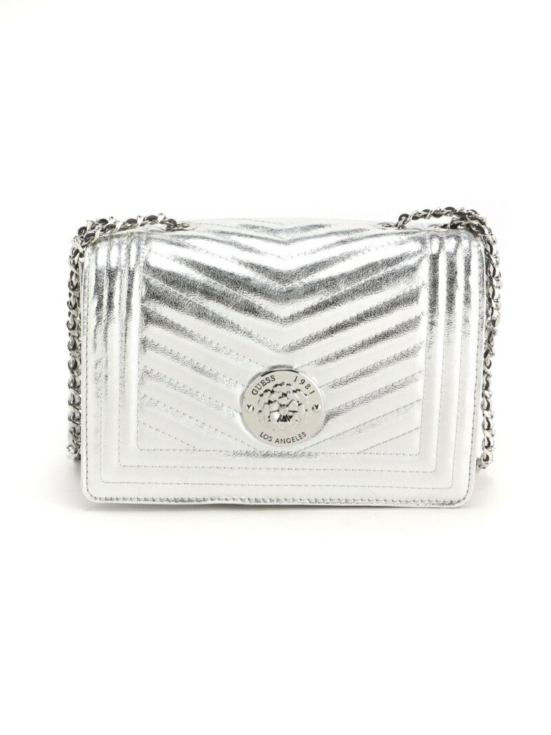 【楽天市場】【SALE／30OFF】(W)LIDA Crossbody Flap GUESS ゲス バッグ ショルダーバッグ シルバー