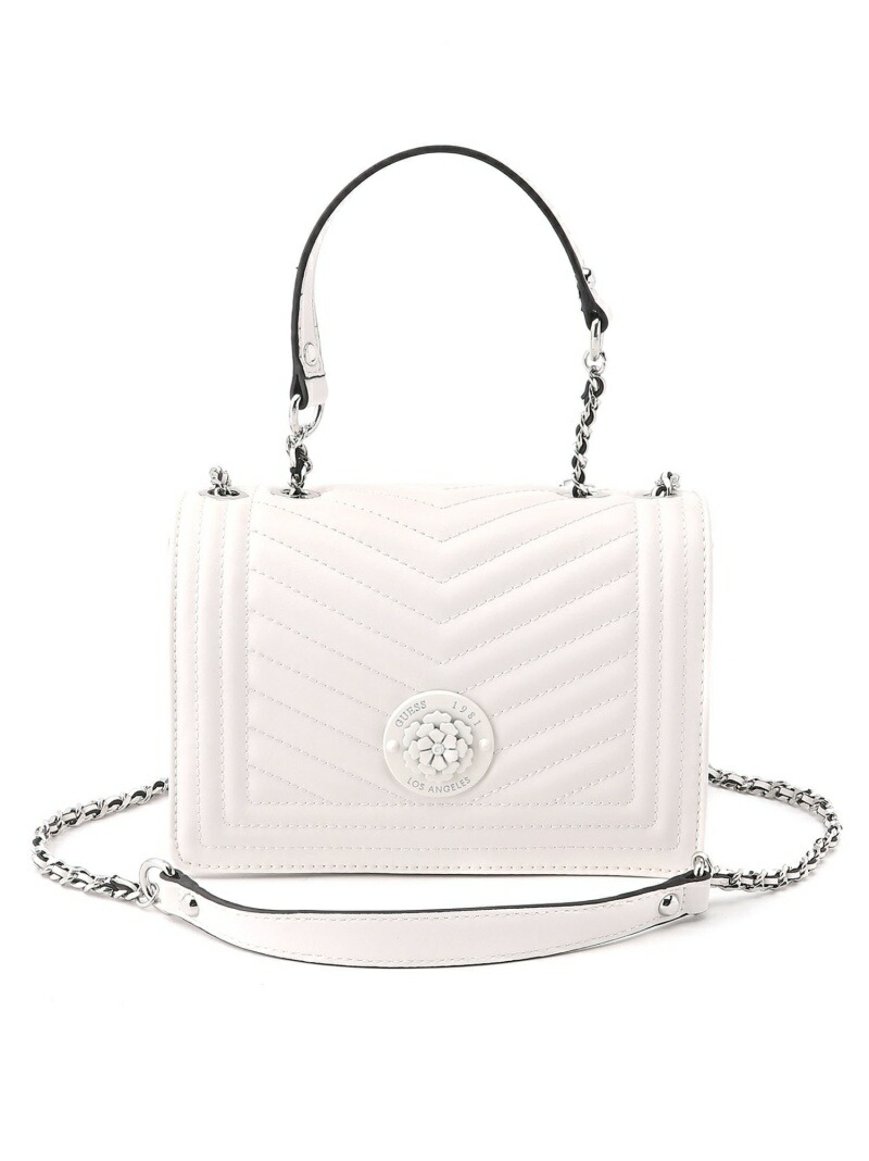 【楽天市場】【SALE／50OFF】(W)LIDA Crossbody Flap GUESS ゲス バッグ ショルダーバッグ ホワイト