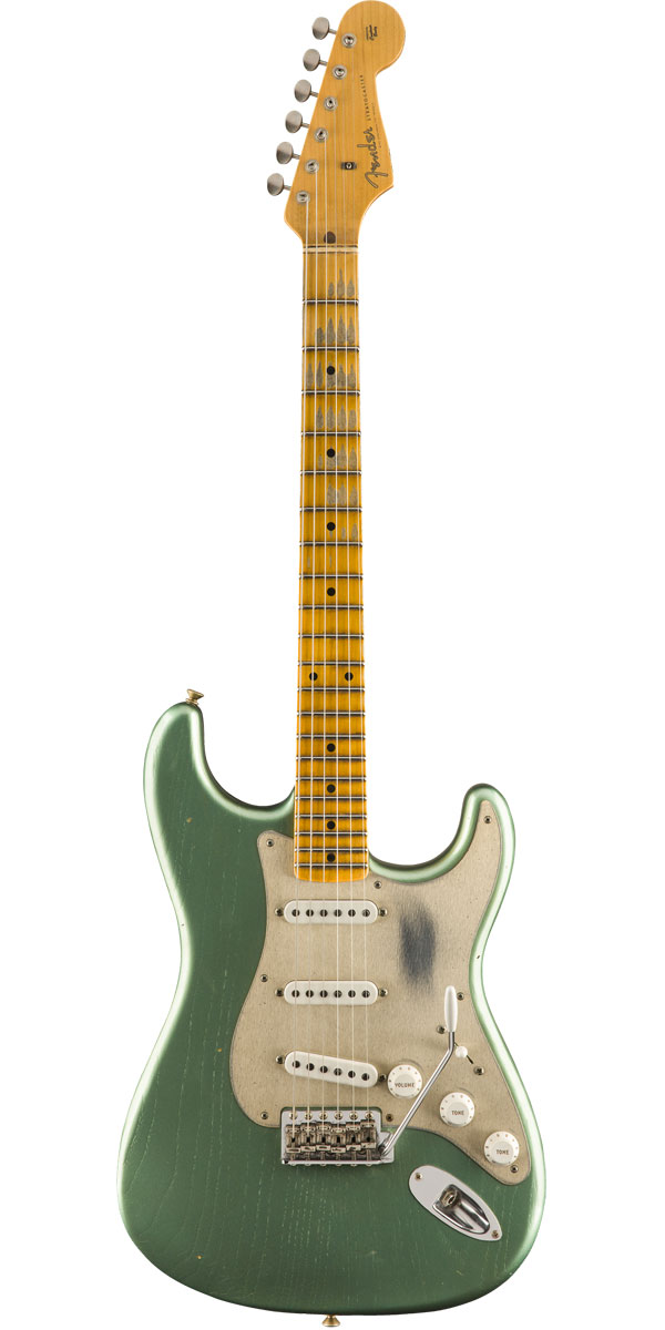 Fender Custom Shop 2019 Limited Edition '55 Dual-Mag Stratocaster Super Faded Aged Sherwood Green Metallic