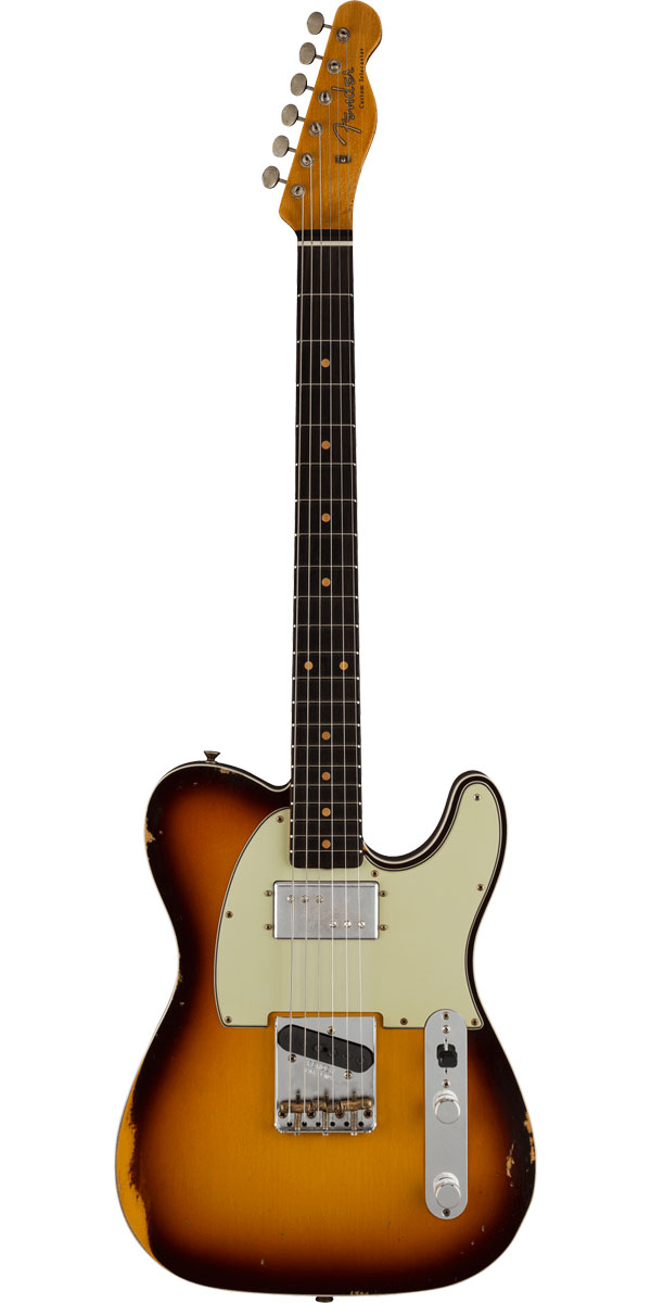 Fender Custom Shop 2020 Limited Edition Cunife Telecaster Custom Relic Faded Aged Chocolate 3-Color Sunburst|STARROW ONLINE STORE