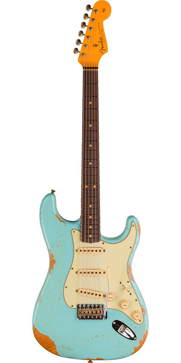 Fender Custom Shop 2024 Limited Edition 1964 L-Series Stratocaster Heavy Relic Aged Daphne Blue 396,000円
