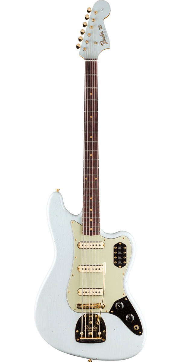 Fender Custom Shop 2025 Time Machine 1966 Bass VI Journeyman Relic with Gold Closet Classic Hardware Faded Aged Sonic Blue