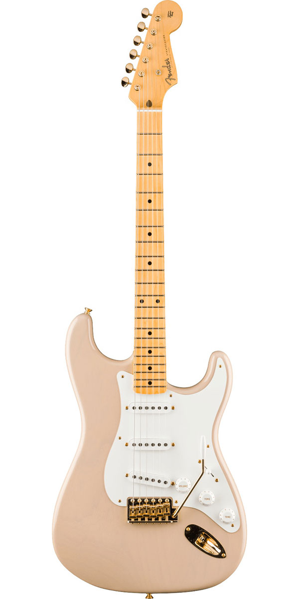 Fender Custom Shop 2025 Time Machine 1955 Stratocaster DLX Closet Classic Faded Aged Dirty White Blonde