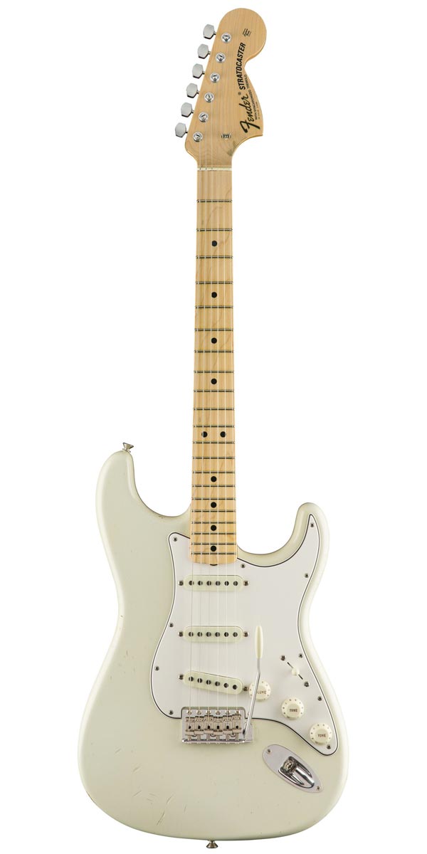 ギター Fender Yngwie Malmsteen Vintage White Fender Artist Yngwie Malmsteen Stratocaster RW Vintage White
