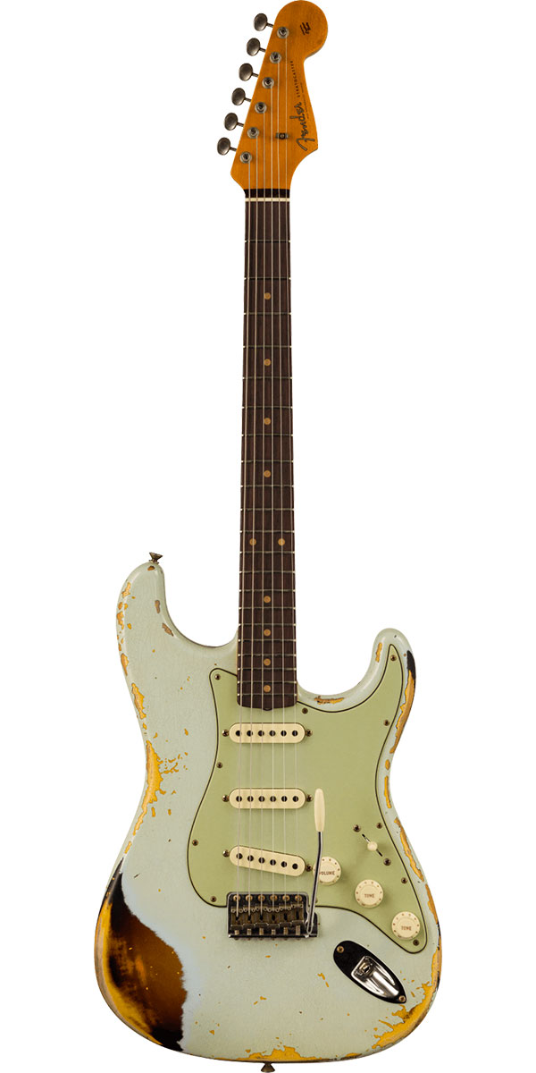 Fender Custom Shop 2023 Time Machine Series 1960 Stratocaster Heavy Relic Aged Sonic Blue over 3-Color Sunburst｜STARROW ONLINE STORE