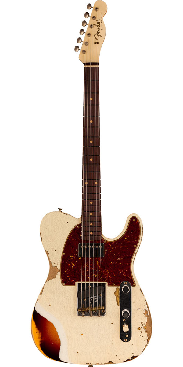 楽天市場】Fender Custom Shop 2023 Limited Edition Reverse 1960 Telecaster Custom  Heavy Relic Aged Olympic White over 3-Color Sunburst : STARROW ONLINE STORE