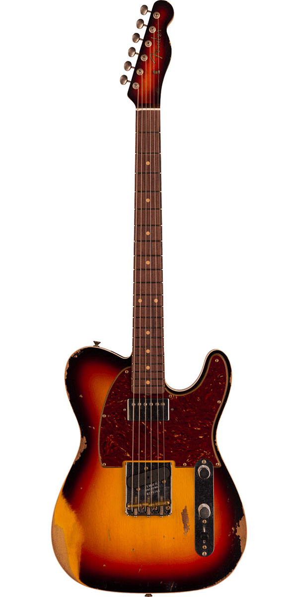 【楽天市場】Fender Custom Shop 2023 Limited Edition Reverse 1960 Telecaster  Custom Heavy Relic Aged Black over 3-Color Sunburst : STARROW ONLINE STORE