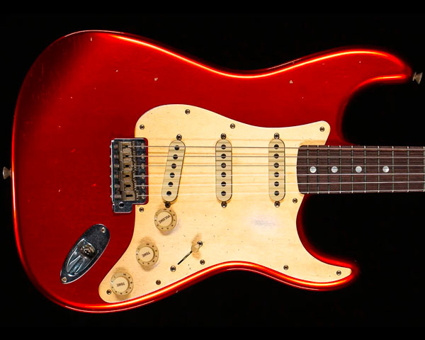 Fender Custom Shop 2019 Limited Big Head Stratocaster Journeyman Relic Aged Candy Apple Red