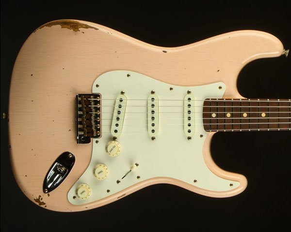 Fender Custom Shop 2021 Winter LTD（Limited Edition）1959 Stratocaster Relic Super Faded Aged Shell Pink
