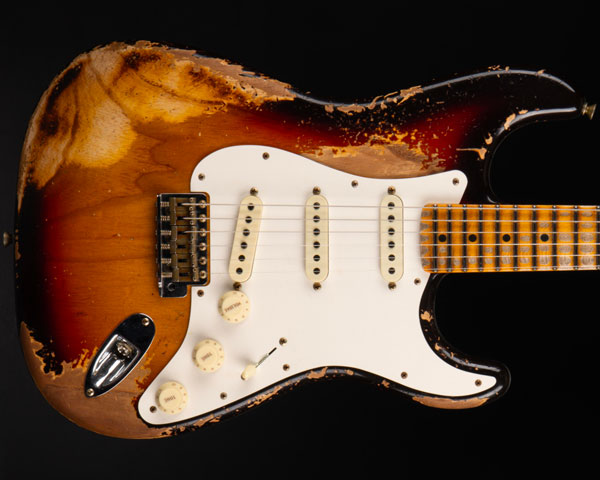 Fender Custom Shop 2021 Spring Event LTD(Limited Edition)Red Hot Stratocaster Super Heavy Relic Faded Aged Chocolate 3-Tone Sunburst|STARROW ONLINE STORE