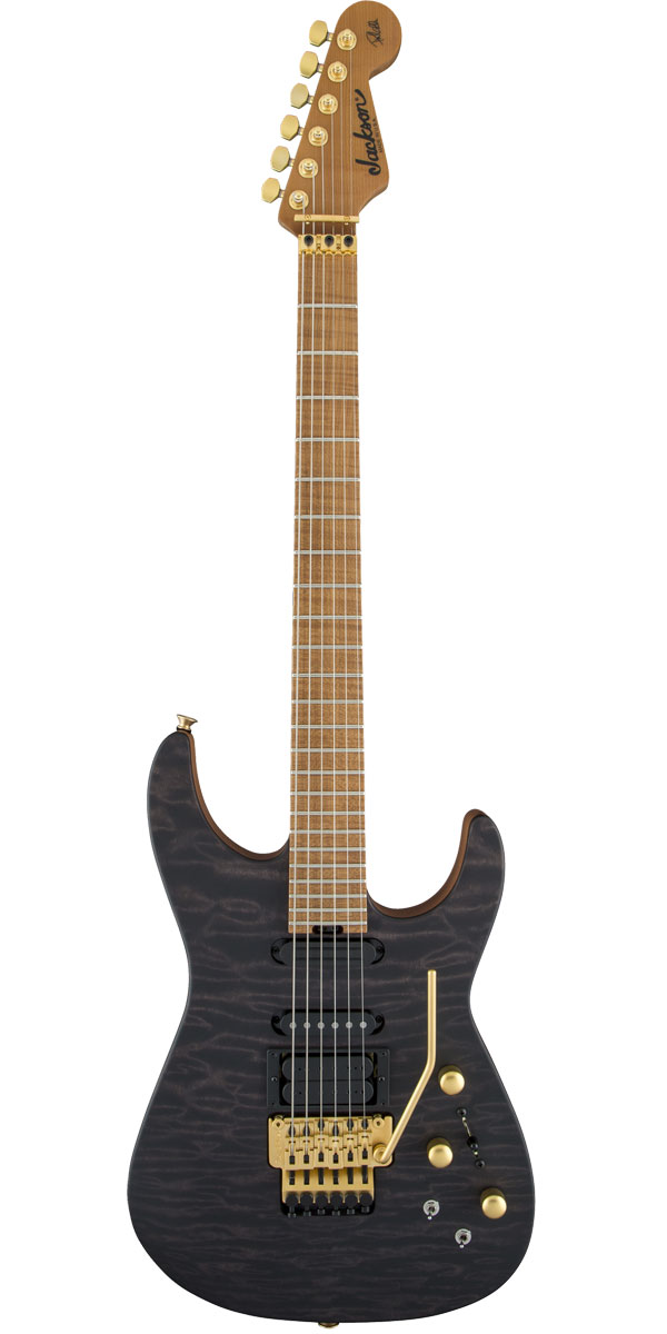 ギター Jackson PC1 Jackson USA USA Signature Phil Collen PC1, Satin Transparent Blue