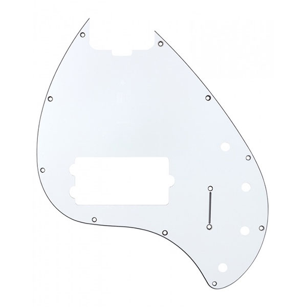 MUSICMAN（ミュージックマン）純正パーツ Pickguard for StingRay Special H 5-String Bass White（SKU：SRspec5_H_PG）