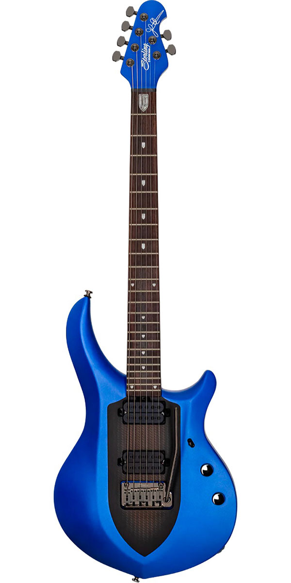 ミュージック engane732 Music Man / KID Limited AXIS Trans Blue Quilted Maple Top