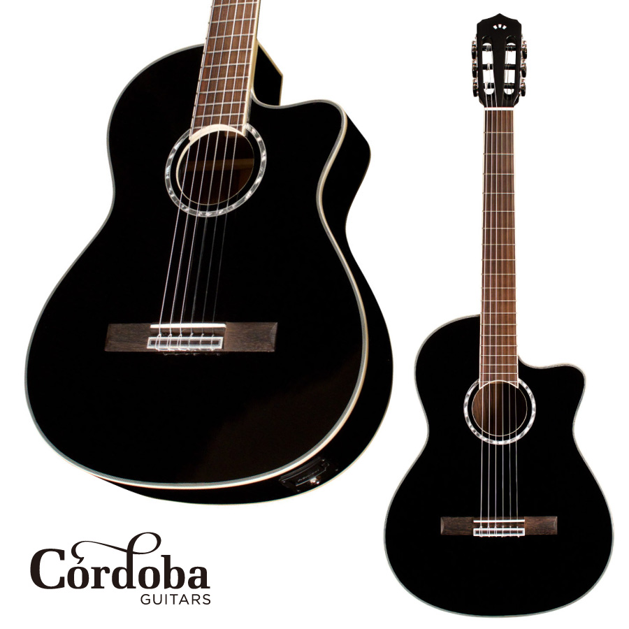 【半額】 Cordoba Fusion 5 -Jet- 新品 コルドバ Black,ブラック,黒 フュージョン Classical  Guitar,Nylon Guitar,クラシックギター,ナイロンギター Spruce,Mahogany,スプルース,マホガニー  palenboer.be