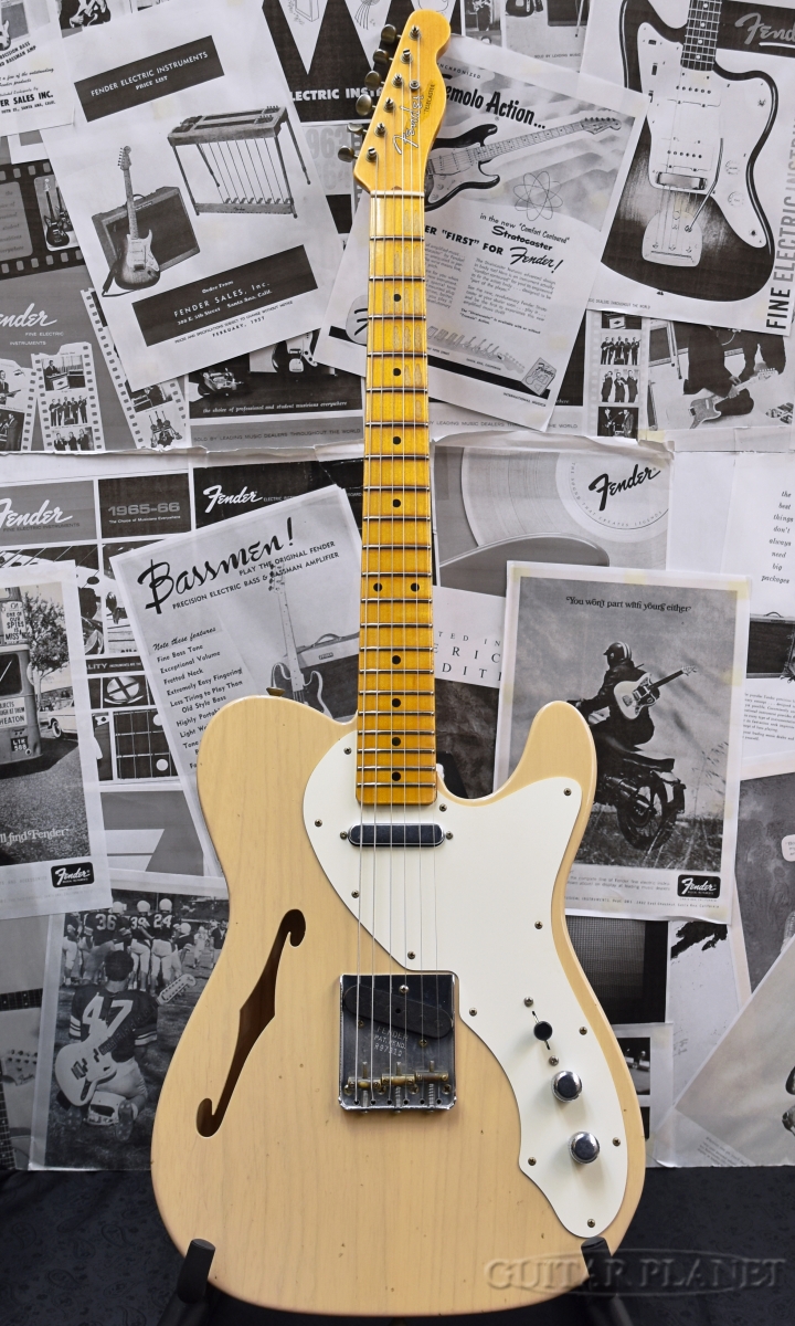 Fender Blonde Custom 1950s Shop 18 Custom Shop Exhibition Limited Telecaster 1950s Thinline Telecaster Flash Coat Journeyman Relic Aged Dirty White Blonde 新品 フェンダーカスタムショップ テレキャスターシンライン ホワイト 白 Electric