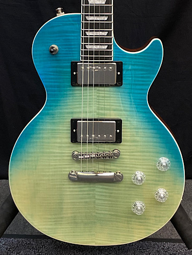 Epiphone Les Paul Modern Figured Caribbean Blue Fade 新品 軽量3 33kg エピフォン レスポールモダン ブルー 青 エレキギター Electric Guitar Ice Org Br