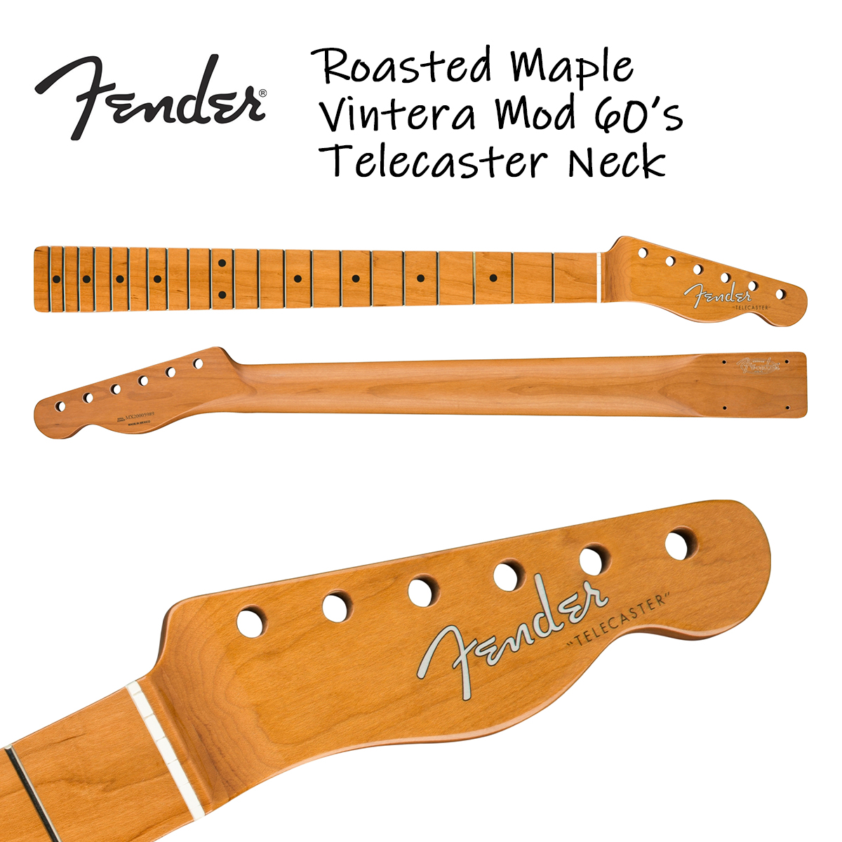 楽天市場】Fender Road Worn '50s Telecaster Neck -Vintage Tall