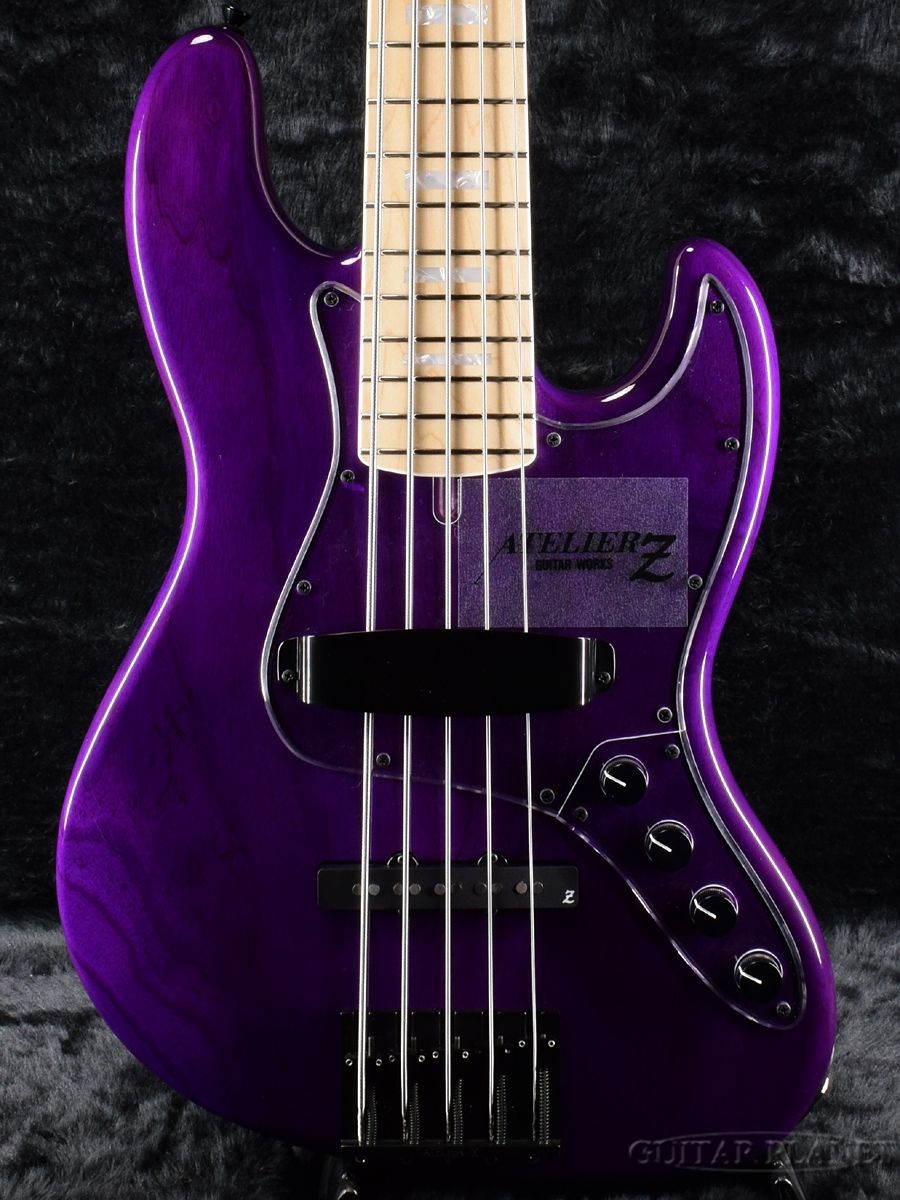 19p Bass 楽器 音響機器 Ctm Tp Ppl M 265 当店オーダー仕様 Bass ギタープラネットonline Atelier ベース Bass Jb エレキベース Electric Ctm Tp Ppl 新品 アトリエ 国産 5strings 5弦 紫 パープル マッチングヘッド ジャズベースタイプ Jazz Z