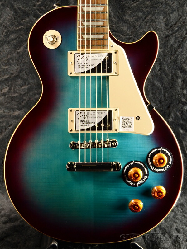 楽天市場 Epiphone Les Paul Standard Plus Top Pro W Coil Tap 新品 ブルーベリー エピフォン レスポールスタンダード Blueberry 青 木目 Lp Std エレキギター Electric Guitar Nl ギター プラネットonline